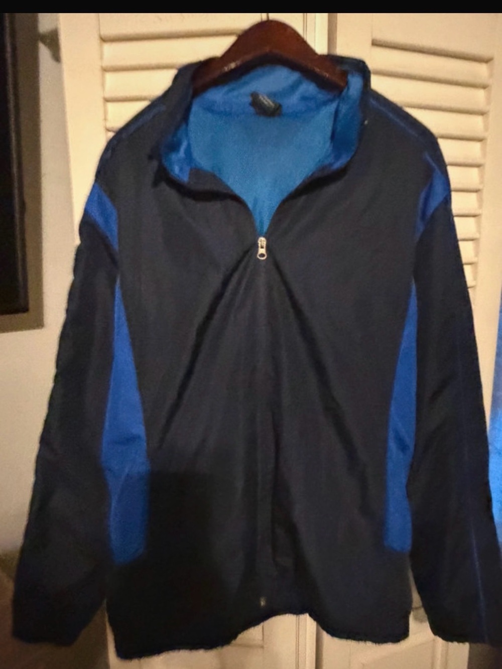 Starter Men's Athletic Full-Zip Jacket - Blue/Black